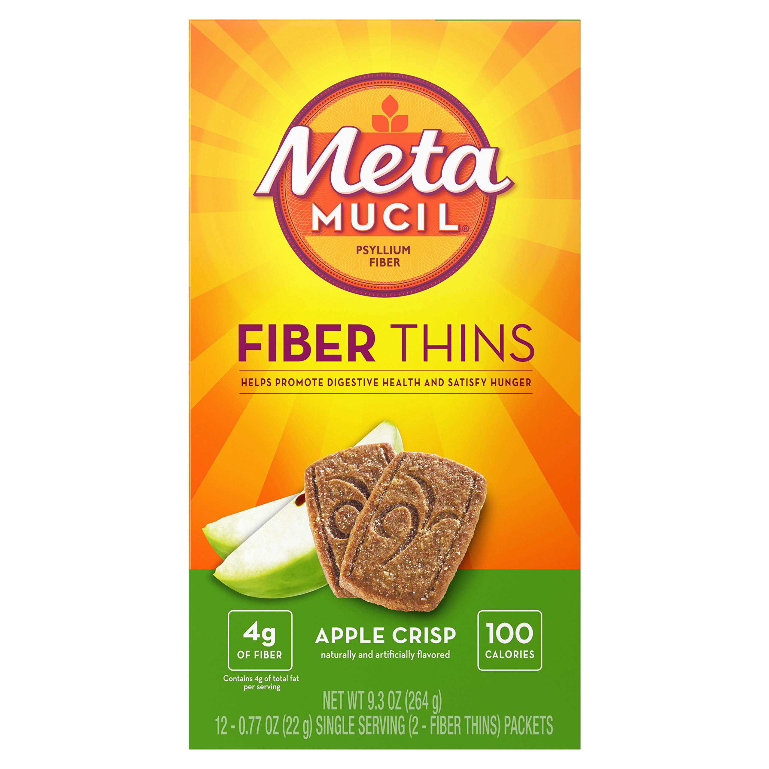 Foto 2 pulgar | Obleas Metamucil Fiber Apple Crisp 24 Cada Una (paquete De 2) - Venta Internacional.