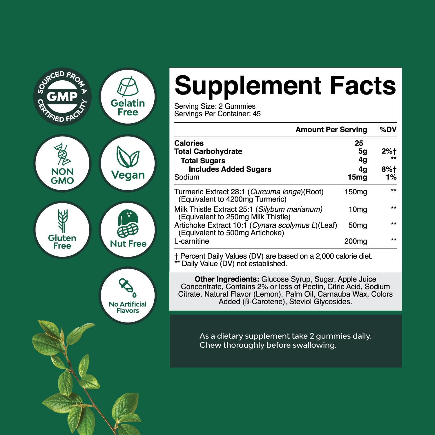 Foto 3 pulgar | Liver Support Gummies Natures Craft - Hierbas Limpiadoras - Venta Internacional.