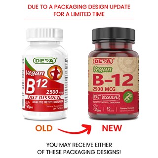 Foto 2 | Suplemento Deva Nutrition Vegan Sublingual B-12 2500 Mcg 90 Comprimidos - Venta Internacional.