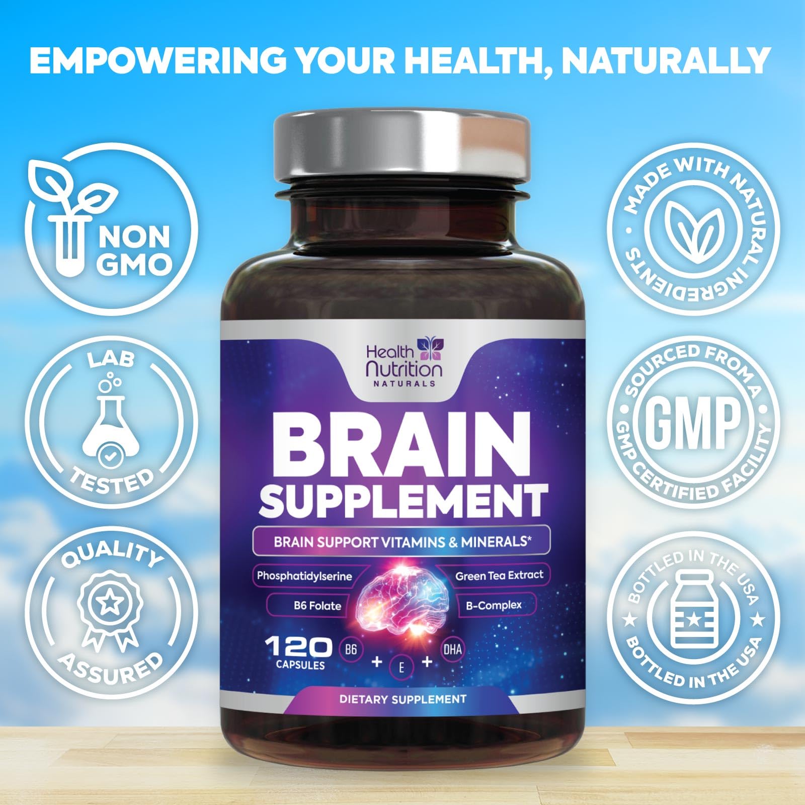Foto 4 | Suplementos Cerebrales Para La Memoria Y La Concentración, Cápsulas Nootrópicas Extra Fuertes Para L - Venta Inter