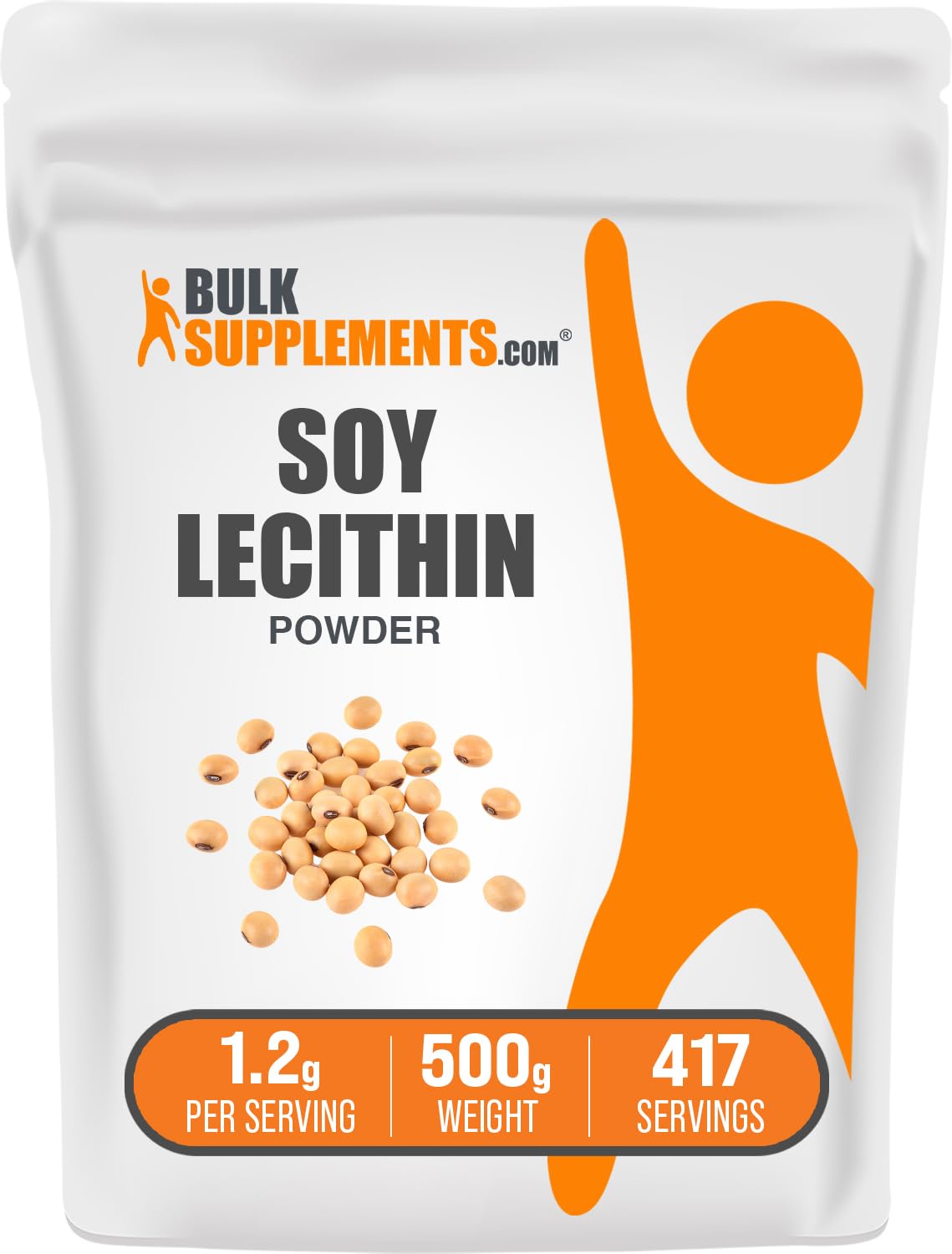 Foto 1 | Supplement Bulksupplements.com Lecitina De Soja En Polvo 500 G - Venta Internacional.