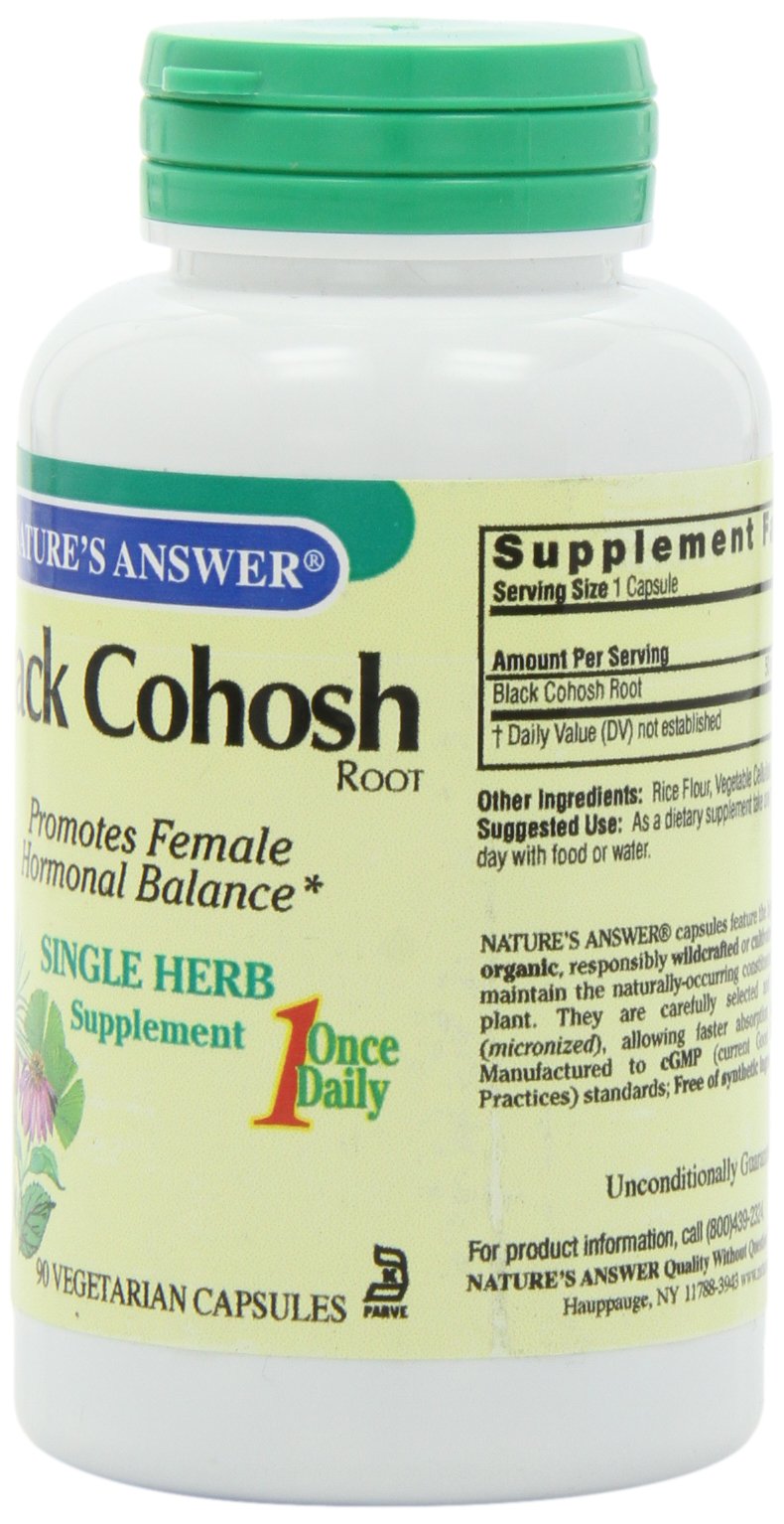 Foto 3 pulgar | Suplemento Nature's Answer De Raíz De Cohosh Negro 90 Cápsulas - Venta Internacional.