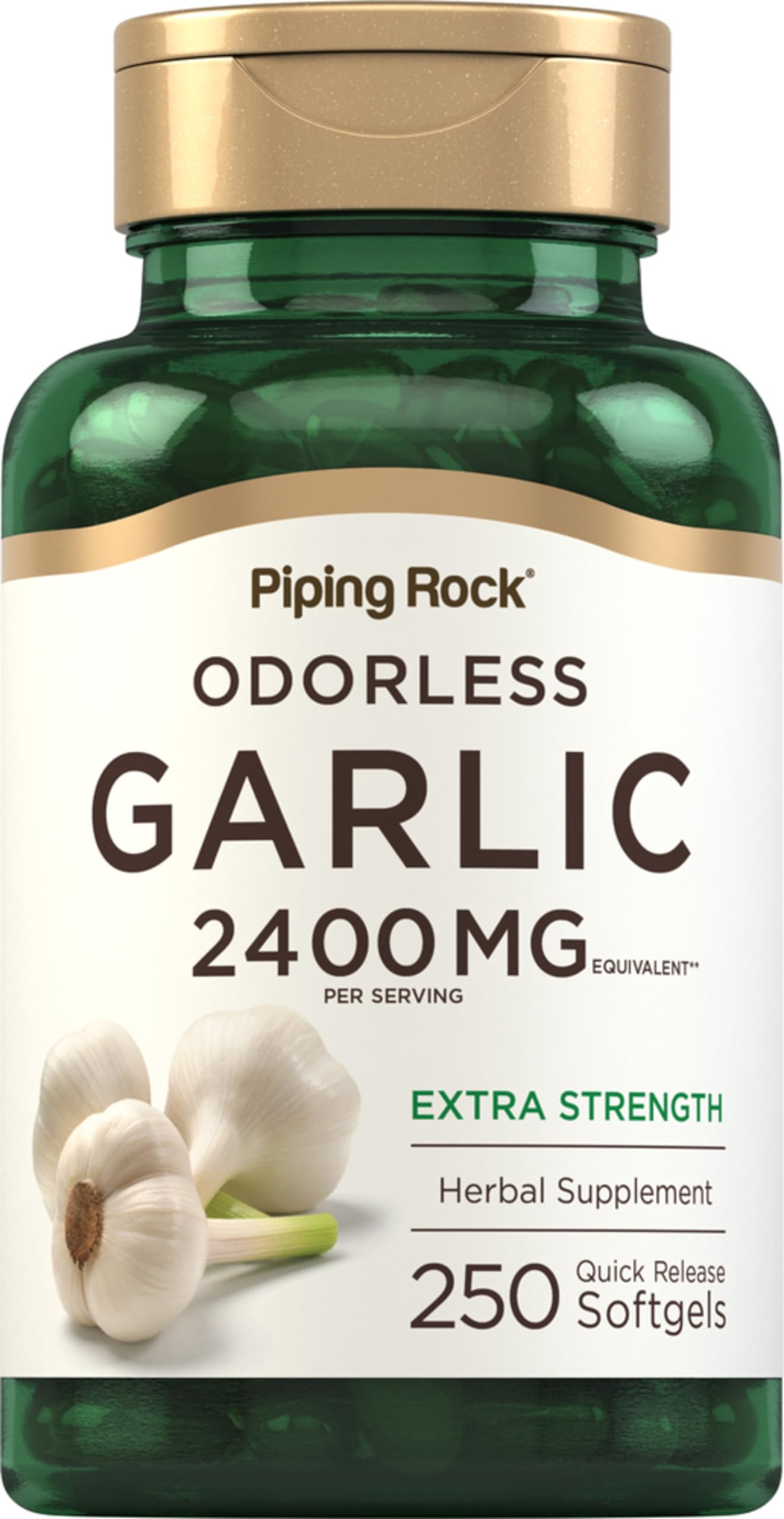 Foto 2 pulgar | Cápsulas Blandas De Ajo Sin Olor Piping Rock, 2400 Mg, 250 Píldoras, Extracto De Alta Potencia, Supl - Venta Intern