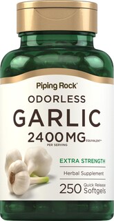 Foto 1 | Cápsulas Blandas De Ajo Sin Olor Piping Rock, 2400 Mg, 250 Píldoras, Extracto De Alta Potencia, Supl - Venta Intern