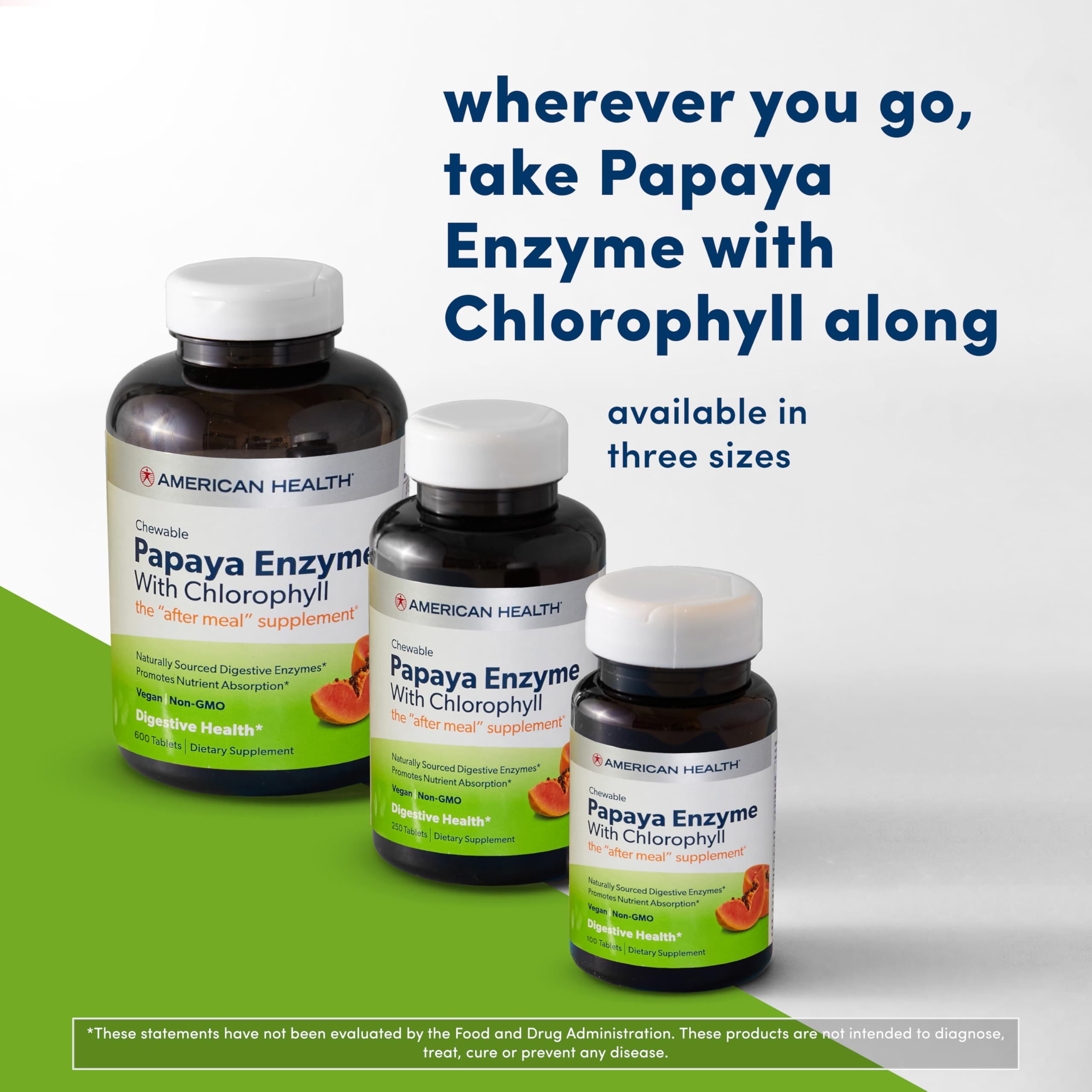 Foto 6 | Suplemento De Enzima De Papaya Con Clorofila De American Health, 100 Tabletas - Venta Internacional.
