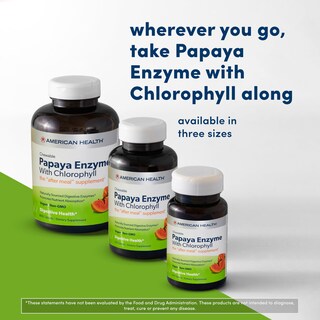 Foto 6 | Suplemento De Enzima De Papaya Con Clorofila De American Health, 100 Tabletas - Venta Internacional.