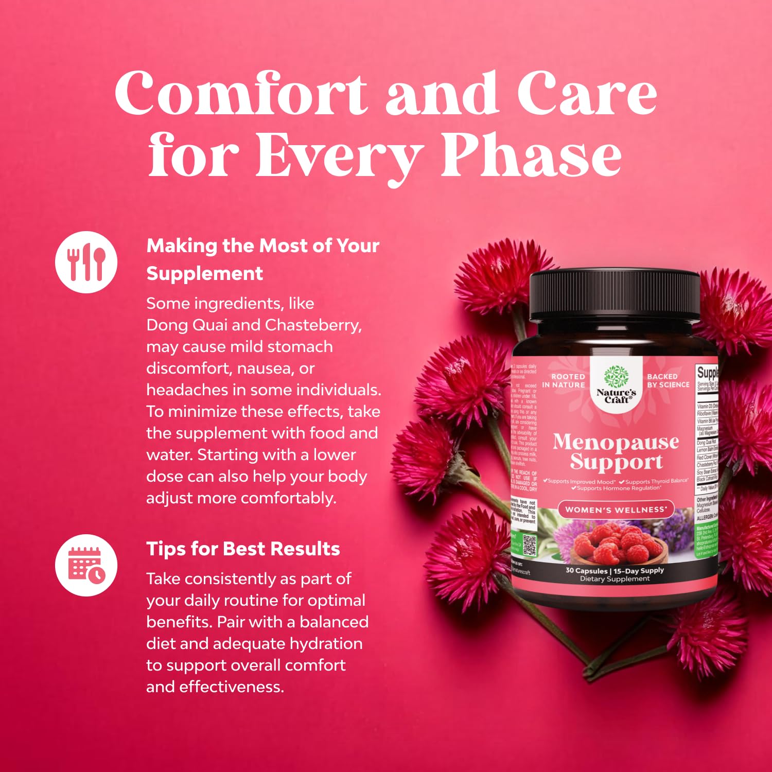 Foto 2 | Suplemento Completo A Base De Hierbas Para La Menopausia Para Mujeres, Con Múltiples Beneficios, La  - Venta Interna