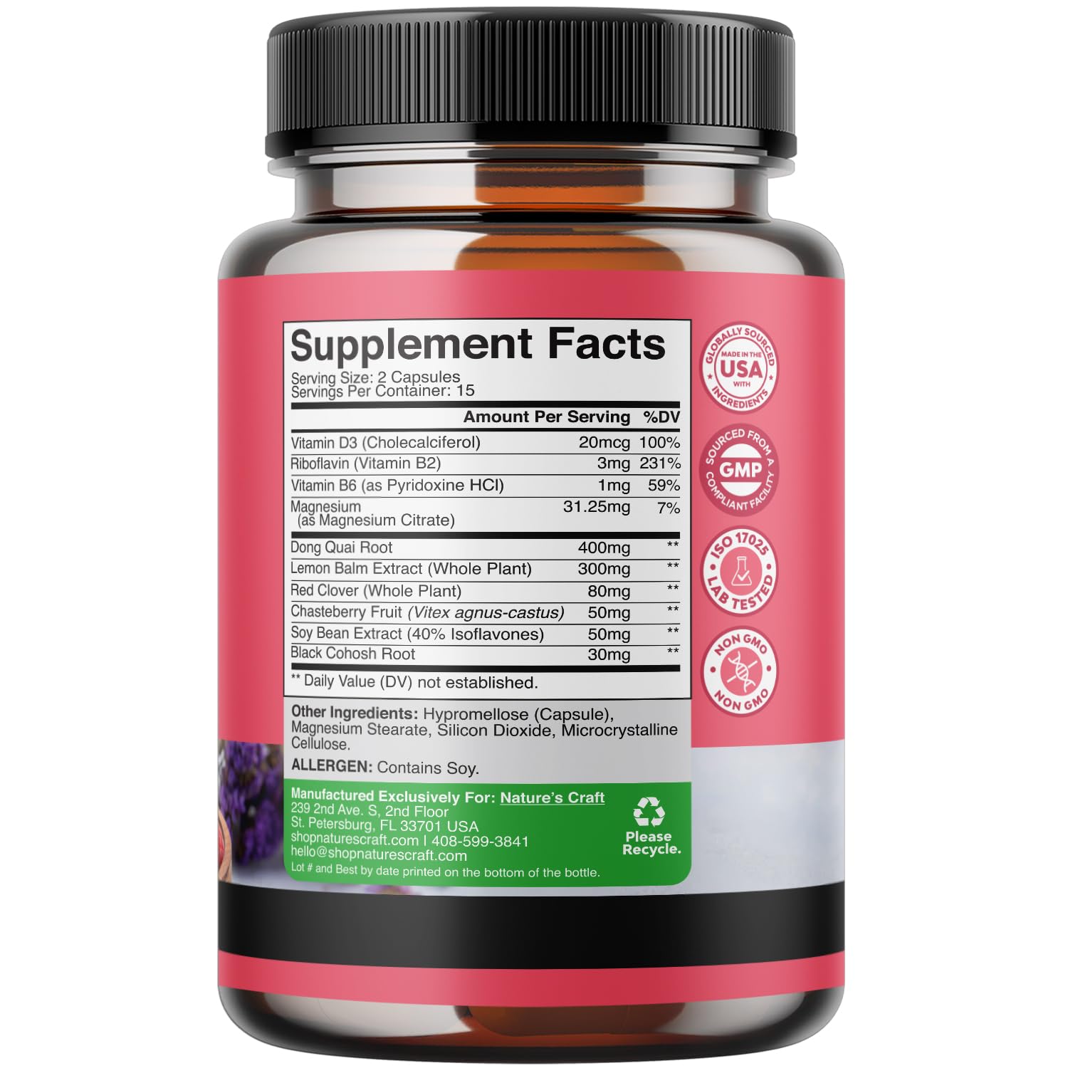 Foto 4 pulgar | Suplemento Completo A Base De Hierbas Para La Menopausia Para Mujeres, Con Múltiples Beneficios, La  - Venta Interna