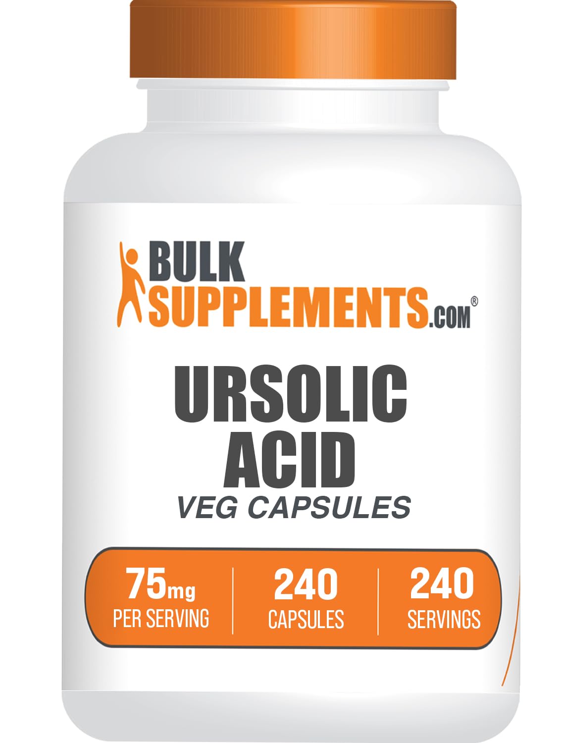 Foto 1 | Suplemento De Ácido Ursólico Bulksupplements.com 75 Mg 240 Cápsulas - Venta Internacional.
