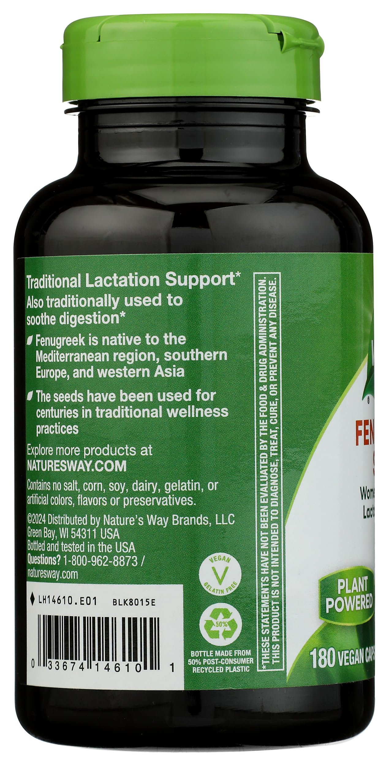 Foto 5 | Suplementos Nature's Way Semillas de Alholva 180 Comprimidos - Venta Internacional