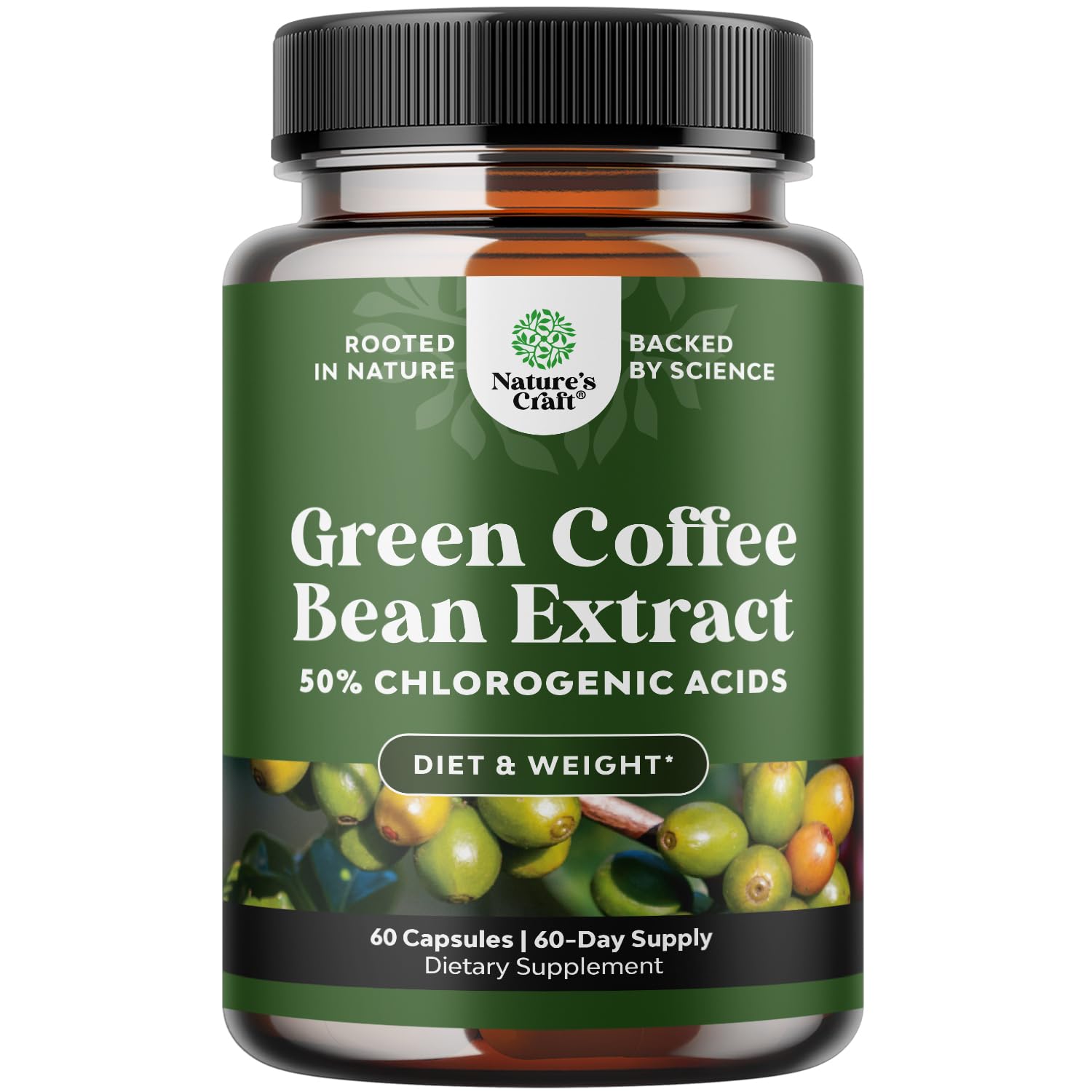 Foto 2 pulgar | Suplemento De Extracto De Café Verde Puro Natures Craft 800 Mg - Venta Internacional.