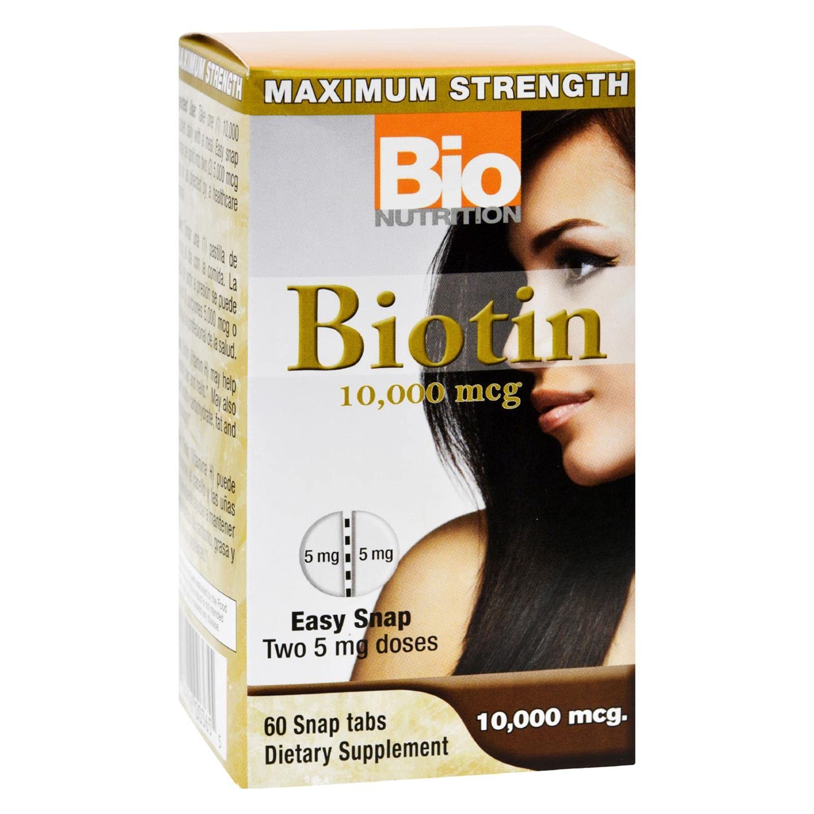 Foto 1 | Suplemento De Biotina Bio Nutrition De 10000 Mcg Para Cabello Y Uñas - Venta Internacional.
