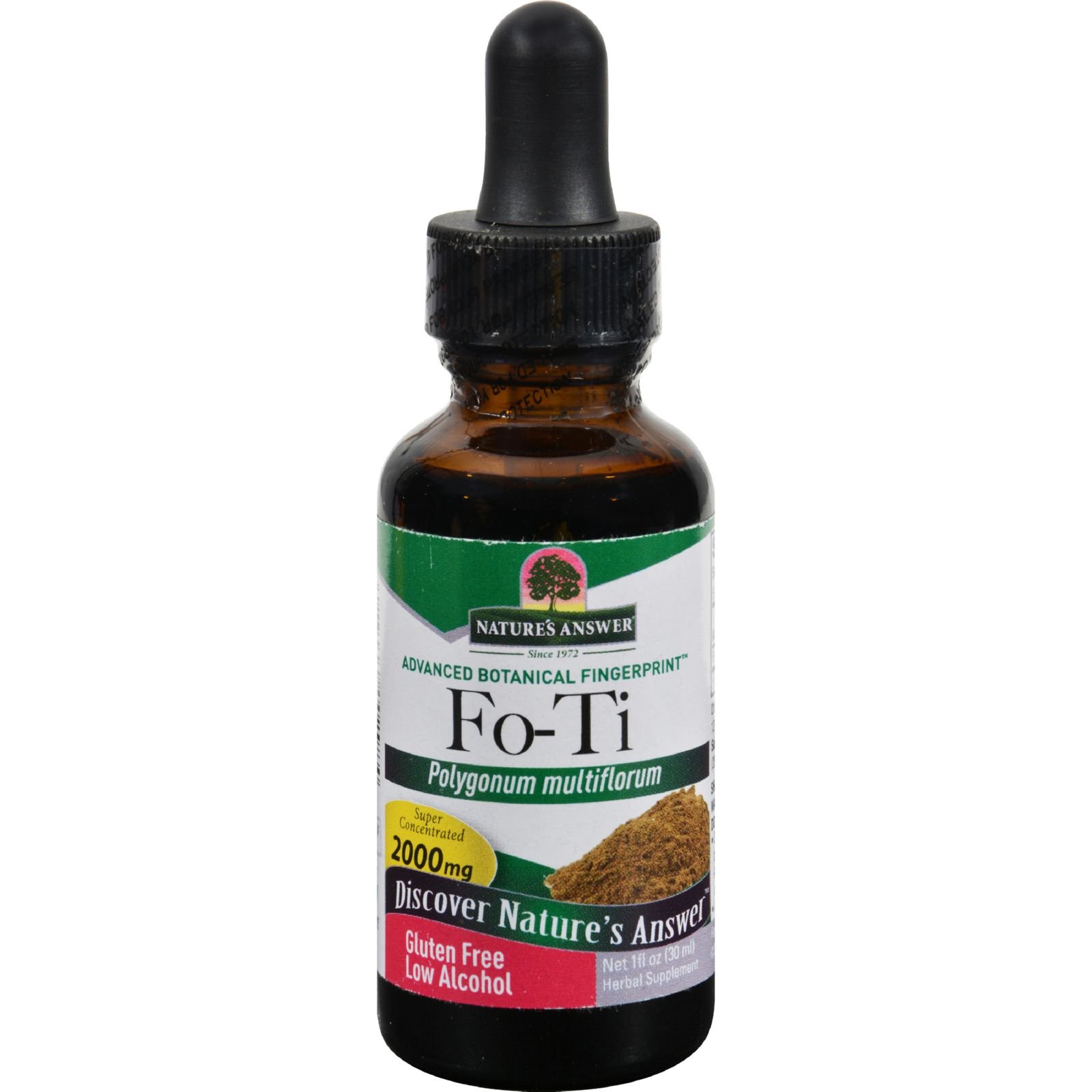 Foto 2 pulgar | El Suplemento Nature's Answer Fo-ti Root De 30 Ml Promueve La Piel Del Cabello - Venta Internacional.