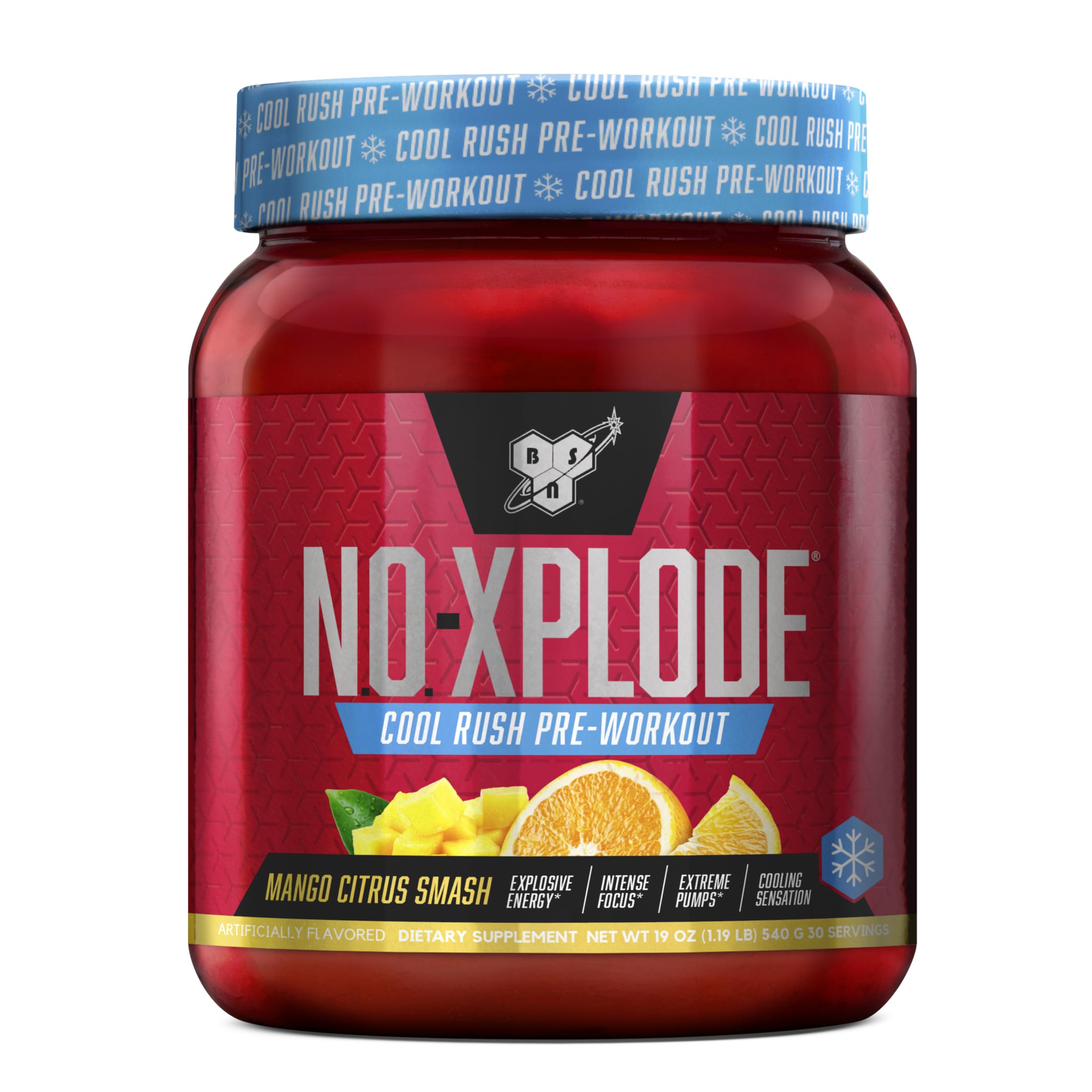 Foto 2 pulgar | Polvo Para Antes Del Entrenamiento Bsn N.o.-xplode Cool Rush Mango 30 Dosis - Venta Internacional.