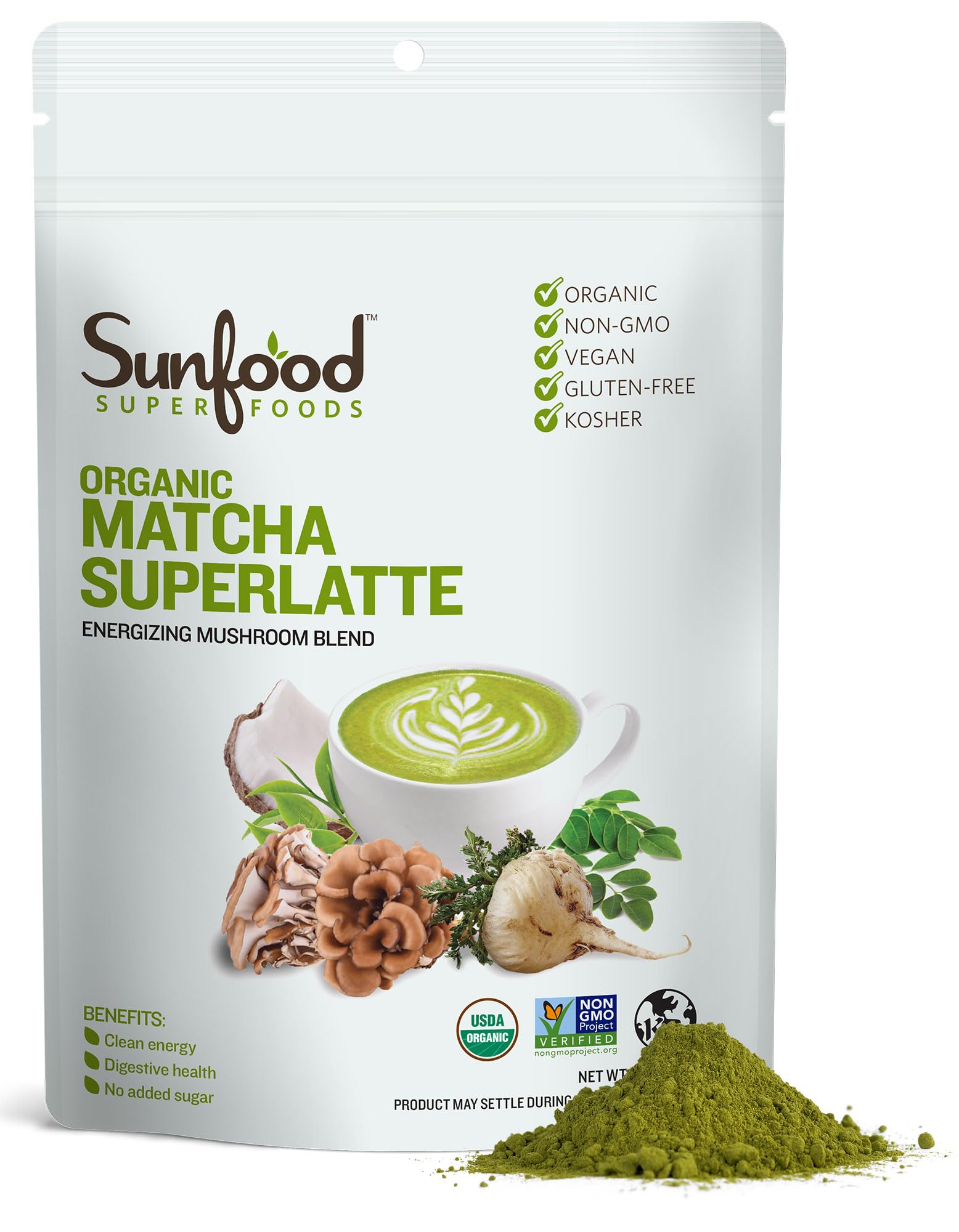 Foto 2 pulgar | Bolsa Matcha Superlatte Sunfood Superfoods De 180 Ml - Venta Internacional.
