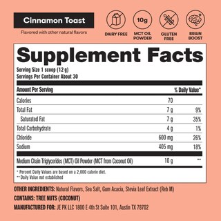 Foto 2 | Aceite Mct En Polvo Perfect Keto, 7 G, Triglicéridos De Cadena Media - Venta Internacional.