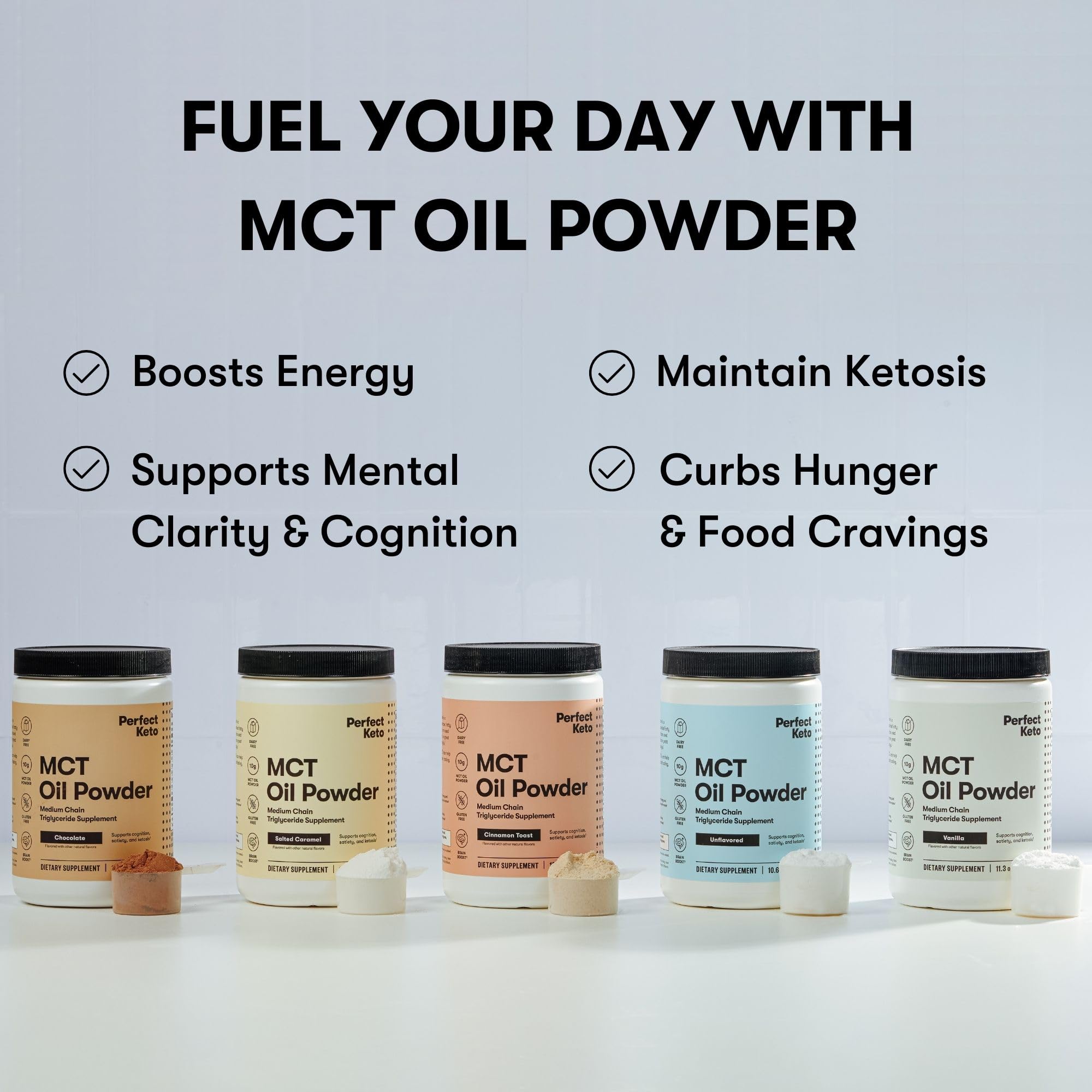 Foto 7 | Aceite Mct En Polvo Perfect Keto, 7 G, Triglicéridos De Cadena Media - Venta Internacional.