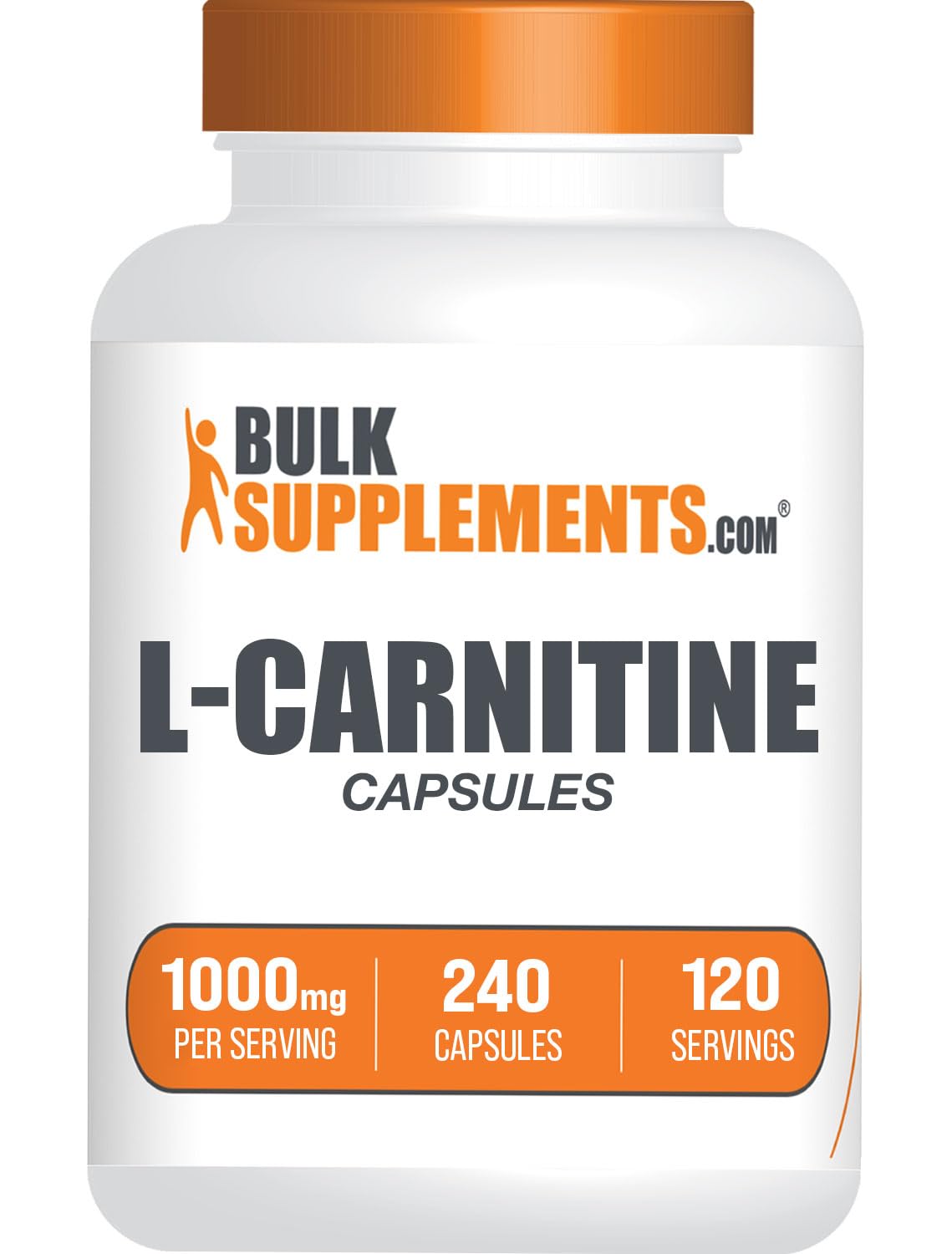 Suplemento Bulksupplements.com L-carnitina 1000 Mg 240 Cápsulas - Venta Internacional.