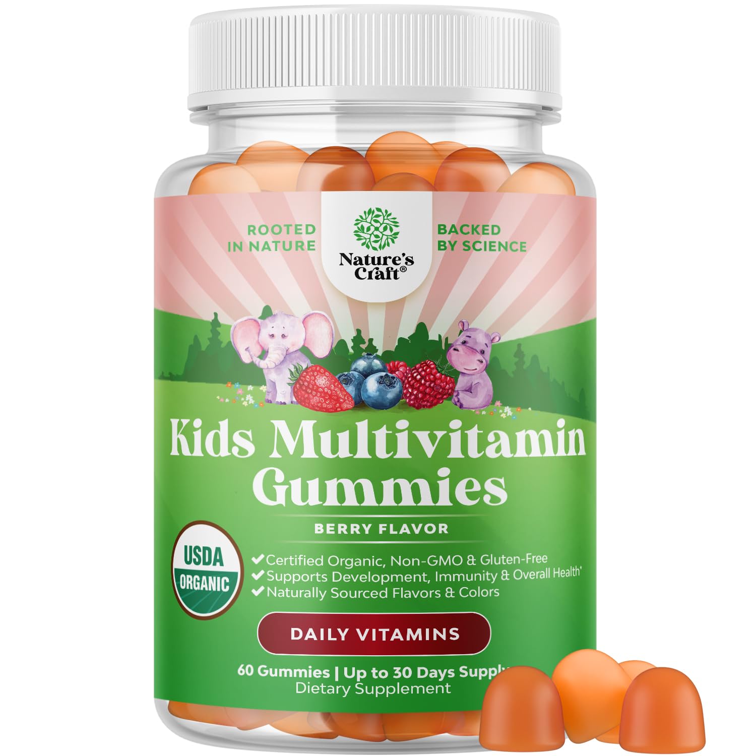 Foto 1 | Gomitas Multivitamínicas Natures Craft Usda Organic Kids, 60 Unidades - Venta Internacional.