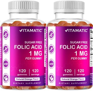 Foto 1 | Gomitas Prenatales Con Vitamina Y Ácido Fólico Vitamatic 1000 Mcg 120 - Venta Internacional.
