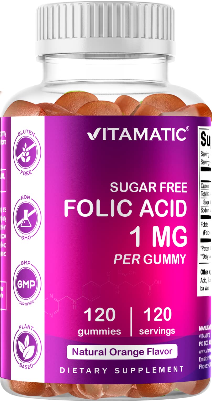 Foto 6 | Gomitas Prenatales Con Vitamina Y Ácido Fólico Vitamatic 1000 Mcg 120 - Venta Internacional.