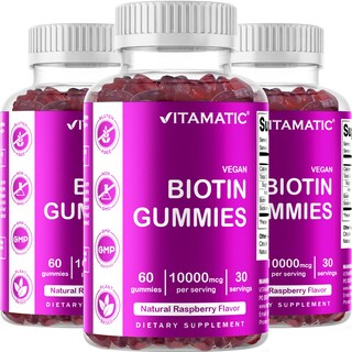 Foto 1 | Suplemento Vitamático En Gomitas De Biotina De 10,000 Mcg Para Cabello, 60 G - Venta Internacional.