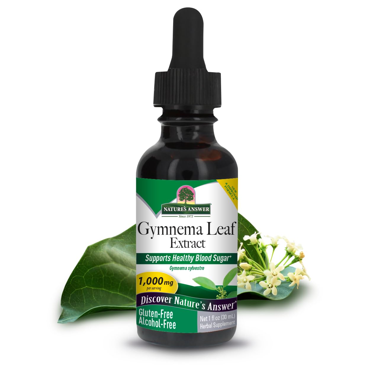 Foto 1 | Suplemento De Extracto De Hoja De Gymnema De Nature's Answer, 30 Ml - Venta Internacional.