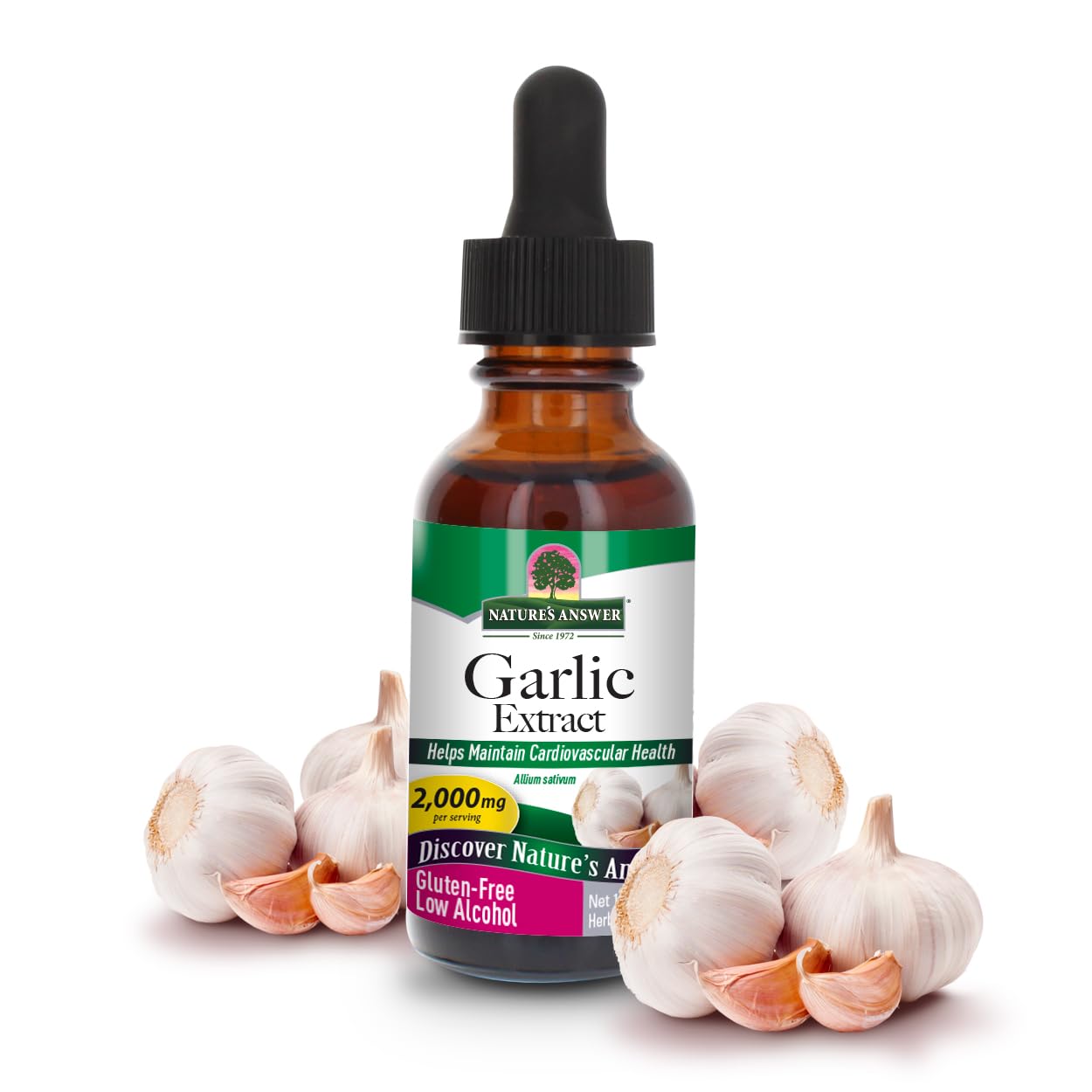 Foto 2 pulgar | Suplemento De Extracto De Ajo Nature's Answer 30 Ml - Venta Internacional.