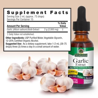 Foto 4 | Suplemento De Extracto De Ajo Nature's Answer 30 Ml - Venta Internacional.