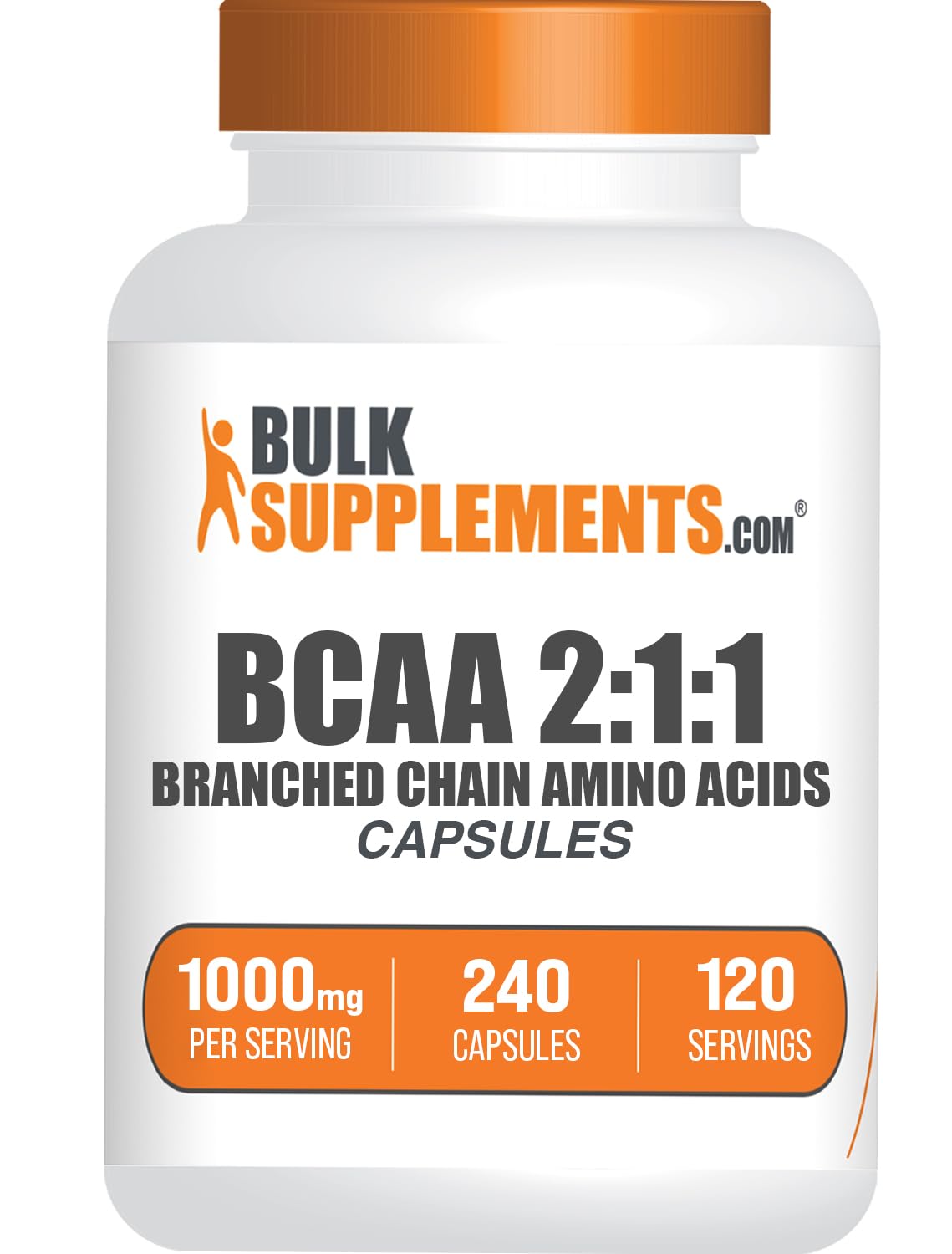 Foto 2 pulgar | Cápsulas De Bcaa Bulksupplements.com Bcaa 2:1:1 240 Cápsulas - Venta Internacional.