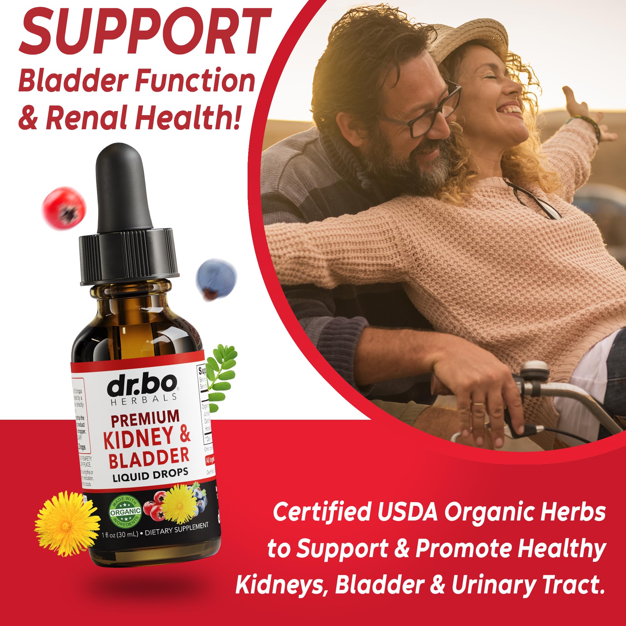 Foto 4 pulgar | Suplemento Dr. Bo Kidney Support Bladder Health 30 Ml - Venta Internacional.