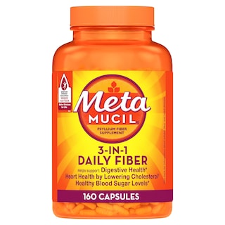 Foto 1 | Suplemento De Fibra Metamucil Psyllium Husk 3 En 1, Digestivo, 160 Unidades - Venta Internacional.