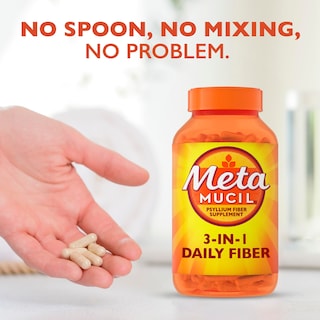 Foto 4 | Suplemento De Fibra Metamucil Psyllium Husk 3 En 1, Digestivo, 160 Unidades - Venta Internacional.