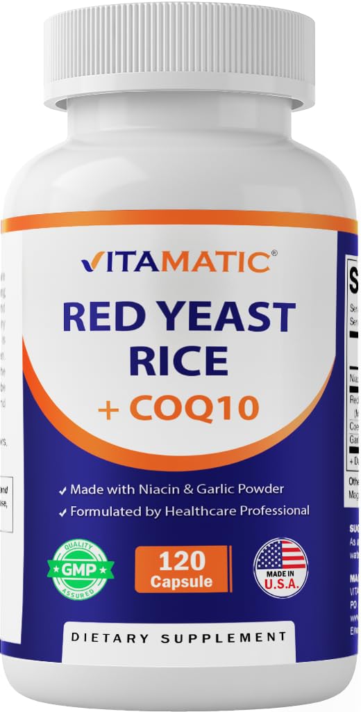 Foto 1 | Suplemento Vitamático De Levadura Roja De Arroz De 1200 Mg Con 100 Mg De Coq10 - Venta Internacional.