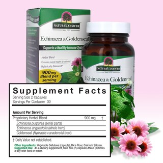 Foto 3 | Suplemento Nature's Answer Echinacea/goldenseal 60 Cápsulas - Venta Internacional.