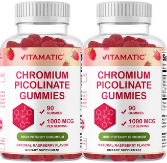 Foto 1 | Suplemento Vitamático De Picolinato De Cromo 1000 Mcg 90 Gomitas - Venta Internacional.