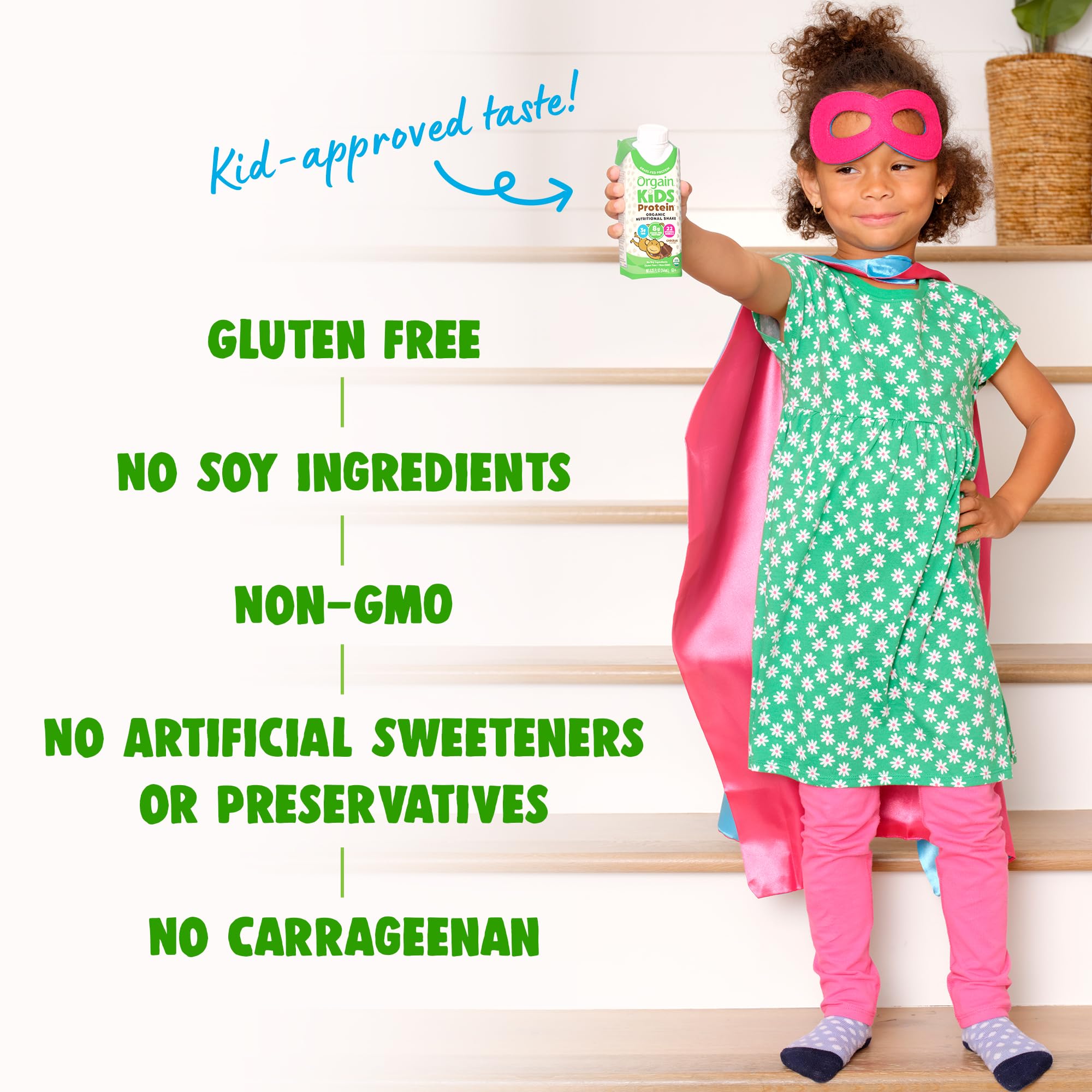Foto 6 | Batido Nutricional De Proteínas Orgain Orgain Organic Kids Chocolate 244 Ml - Venta Internacional.