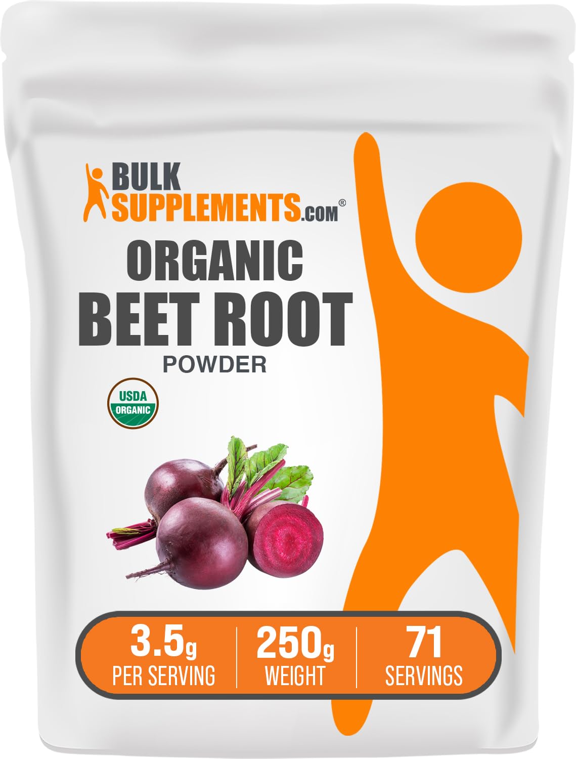 Foto 1 | Suplemento Bulksupplements.com En Polvo Orgánico De Raíz De Remolacha 250 G - Venta Internacional.