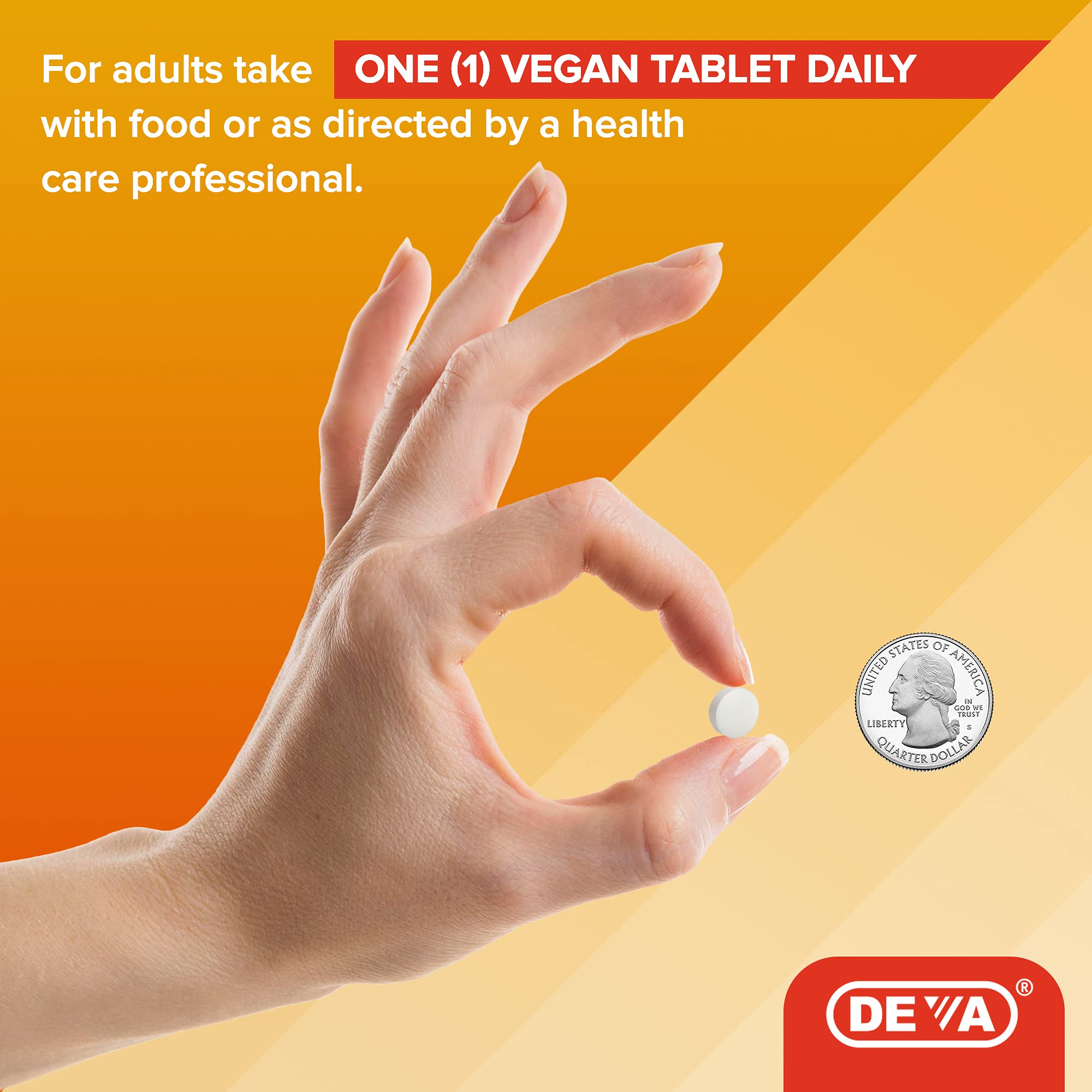 Foto 4 pulgar | Suplemento Deva Vegan Vitamina D2 800 Ui 90 Comprimidos - Venta Internacional.
