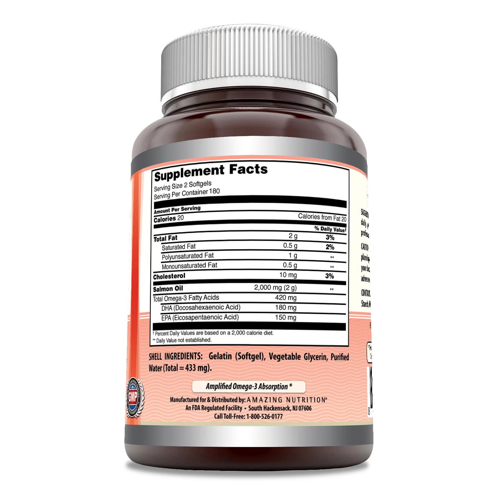 Foto 3 pulgar | Suplemento Amazing Omega Wild Alaskan Salmon Oil 2000 Mg - Venta Internacional.