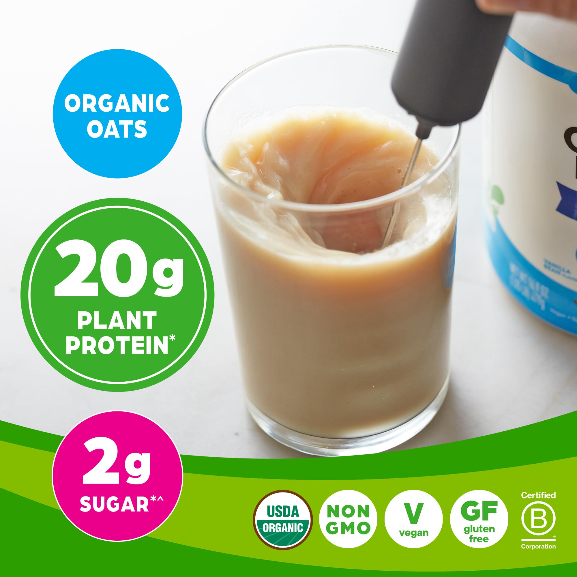 Foto 3 | Proteína En Polvo Orgain Orgain, Vainilla Vegana, 476 Ml, 20 G - Venta Internacional.