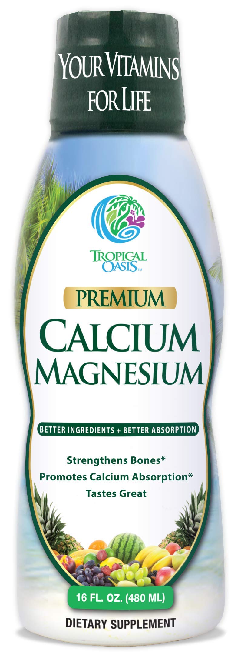 Foto 1 | Líquido Tropical Oasis De Calcio Y Magnesio, 473 Ml, 32 Porciones - Venta Internacional.