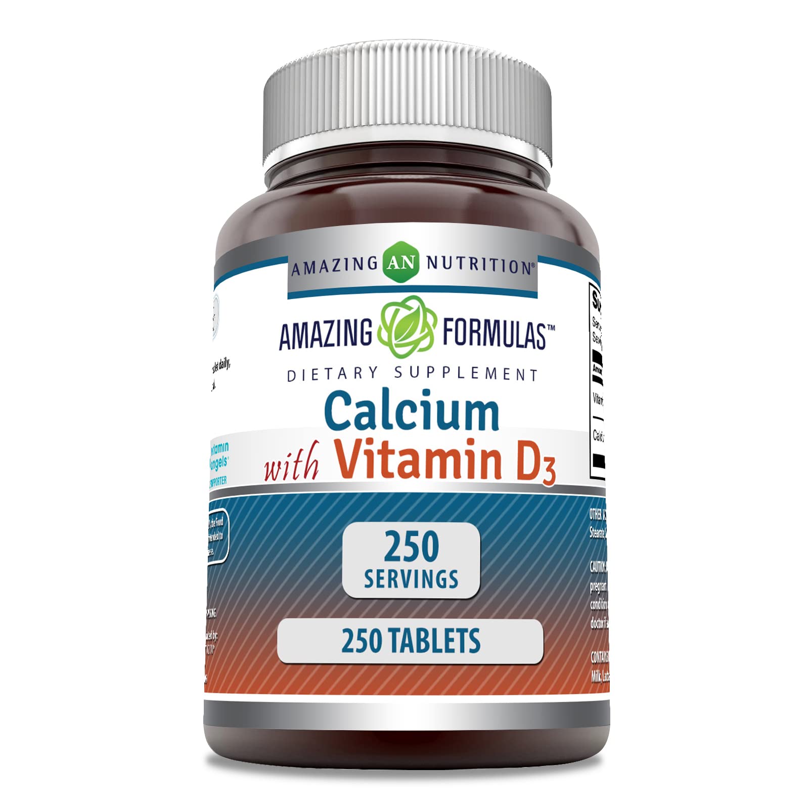 Foto 1 | Complementa 600 Mg de Calcio Amazing Fórmulas con 400 Ui de Vitamina D3 - Venta Internacional