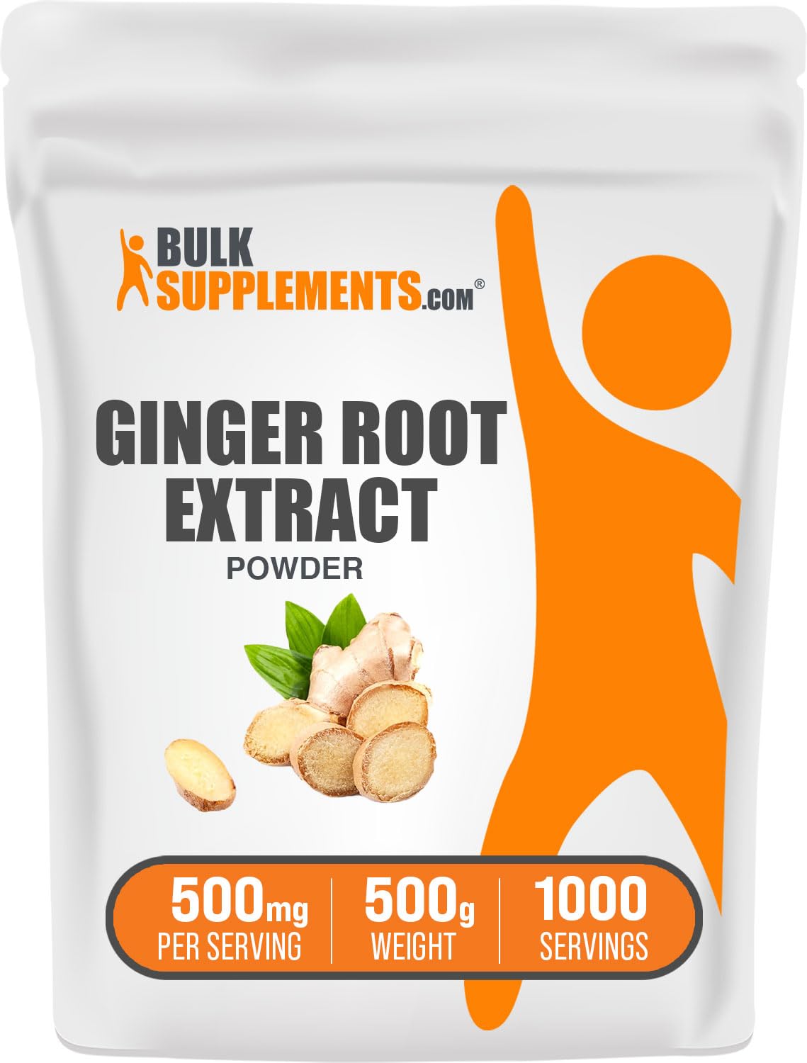 Foto 2 pulgar | Suplemento Bulksupplements.com Extracto de Raíz de Jengibre en Polvo 500 g - Venta Internacional