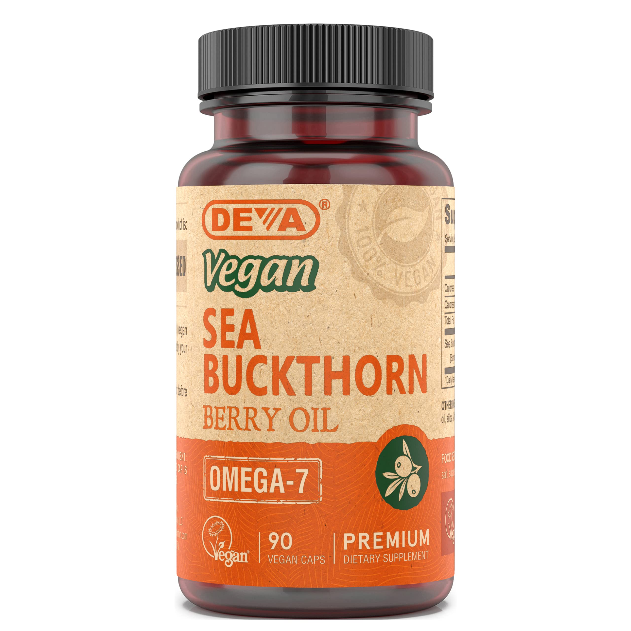 Foto 2 pulgar | Suplemento Deva Aceite Vegano de Espino Amarillo 90 Cápsulas - Venta Internacional