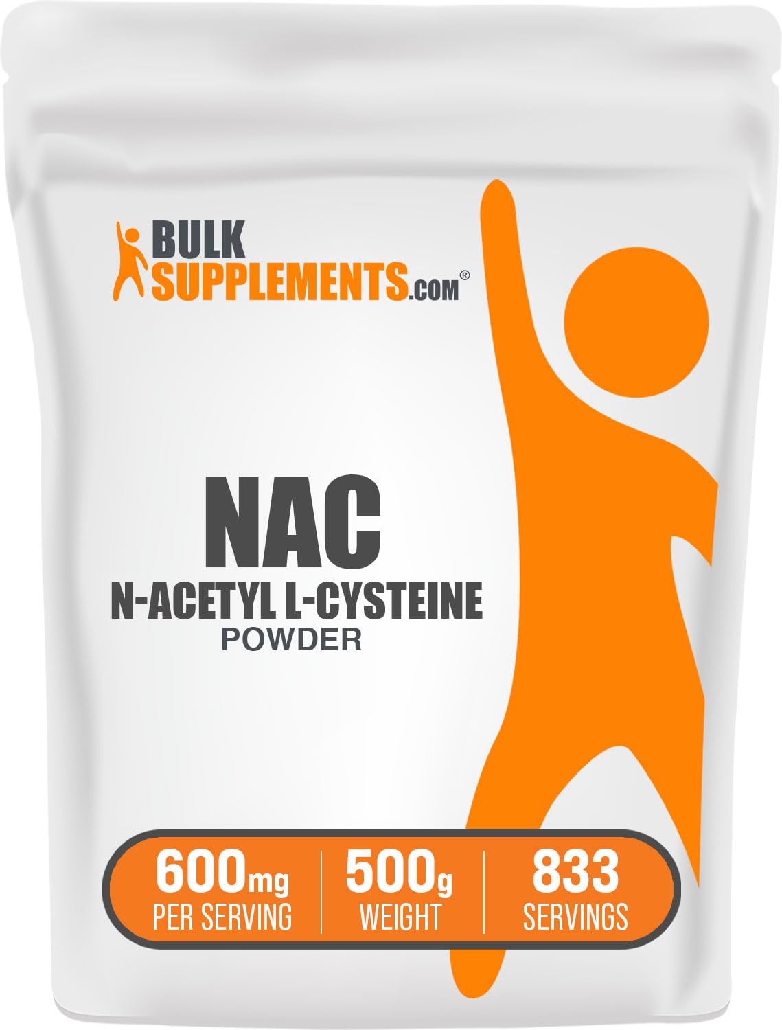 Foto 2 pulgar | Suplemento Bulksupplements.com N-Acetil Cisteína 600 mg 500 g - Venta Internacional