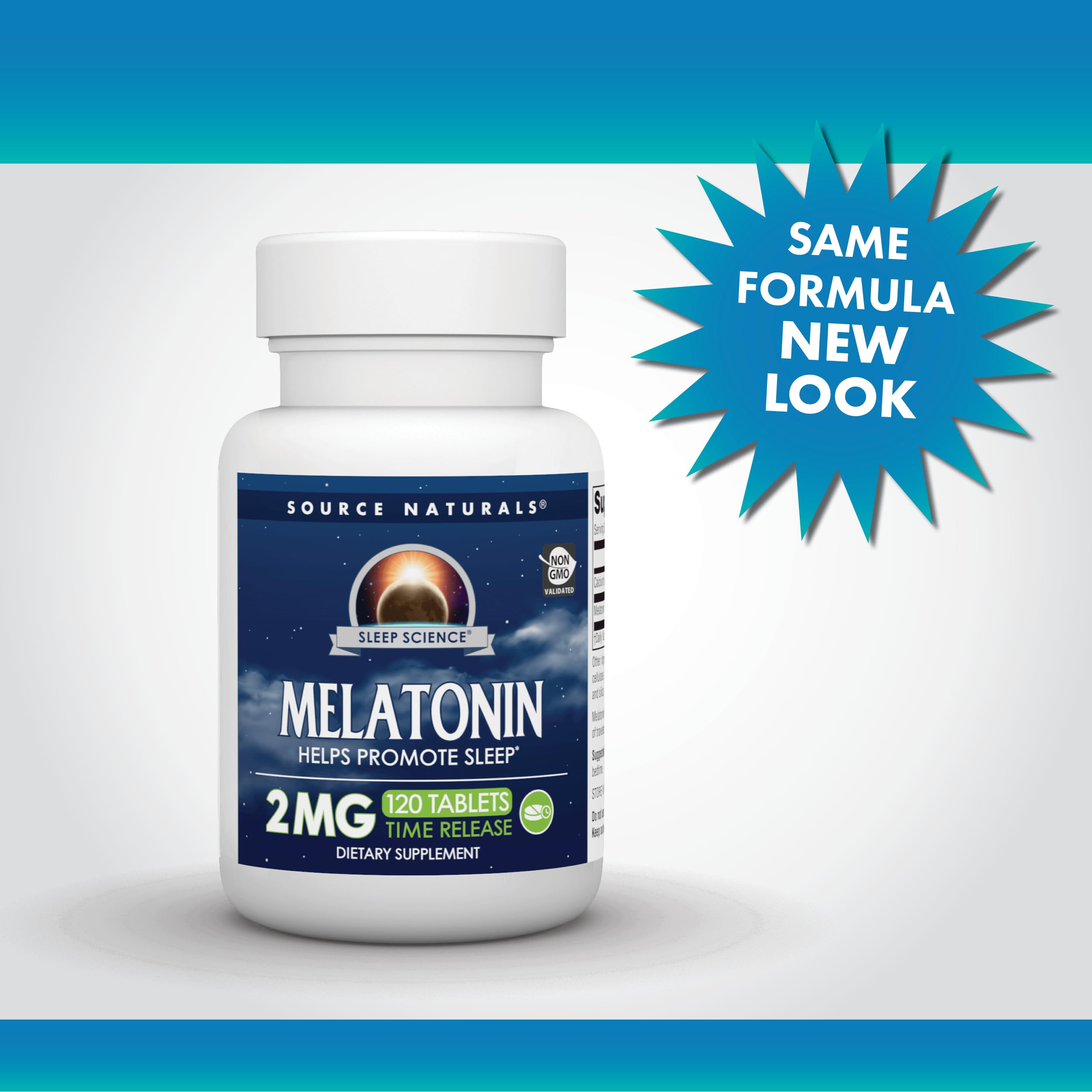 Foto 2 | Melatonina De Liberación Prolongada De Supplement Source Naturals, 2 Mg, 120 Tabletas - Venta Internacional.