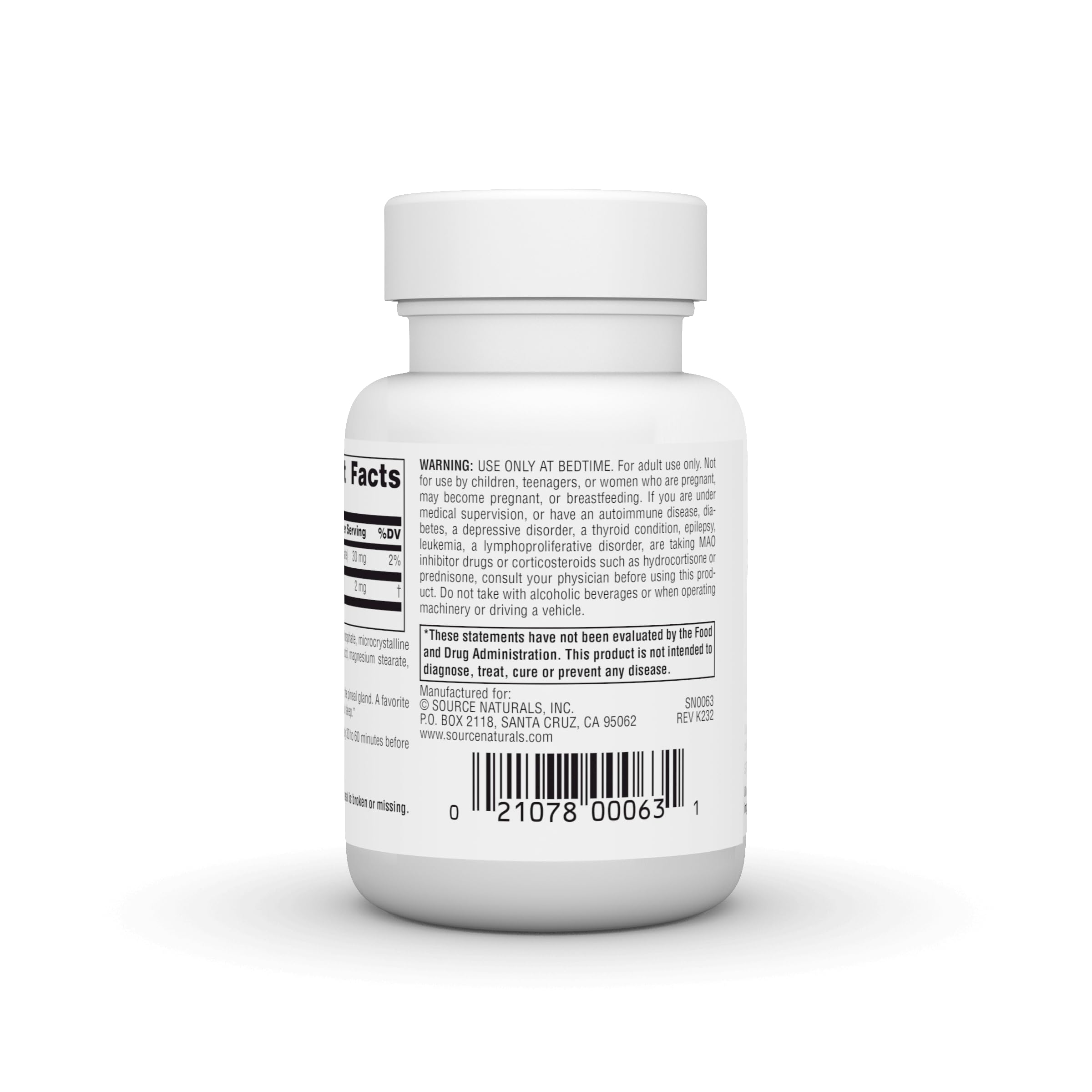 Foto 4 | Melatonina De Liberación Prolongada De Supplement Source Naturals, 2 Mg, 120 Tabletas - Venta Internacional.