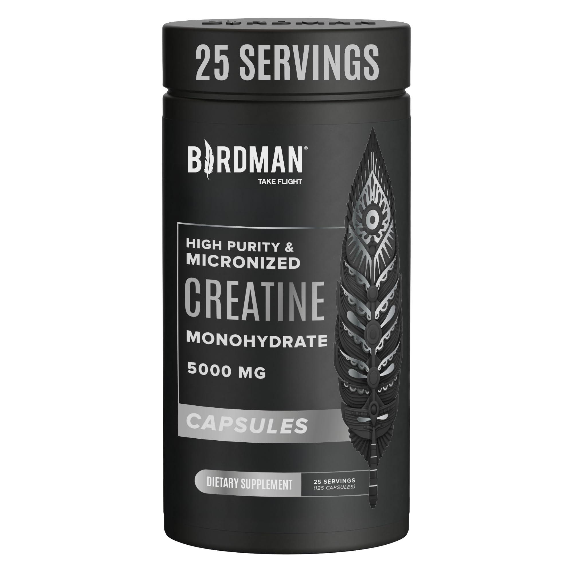 Foto 2 pulgar | Cápsulas de Monohidrato de Creatina Micronizadas Birdman 125 Cápsulas - Venta Internacional