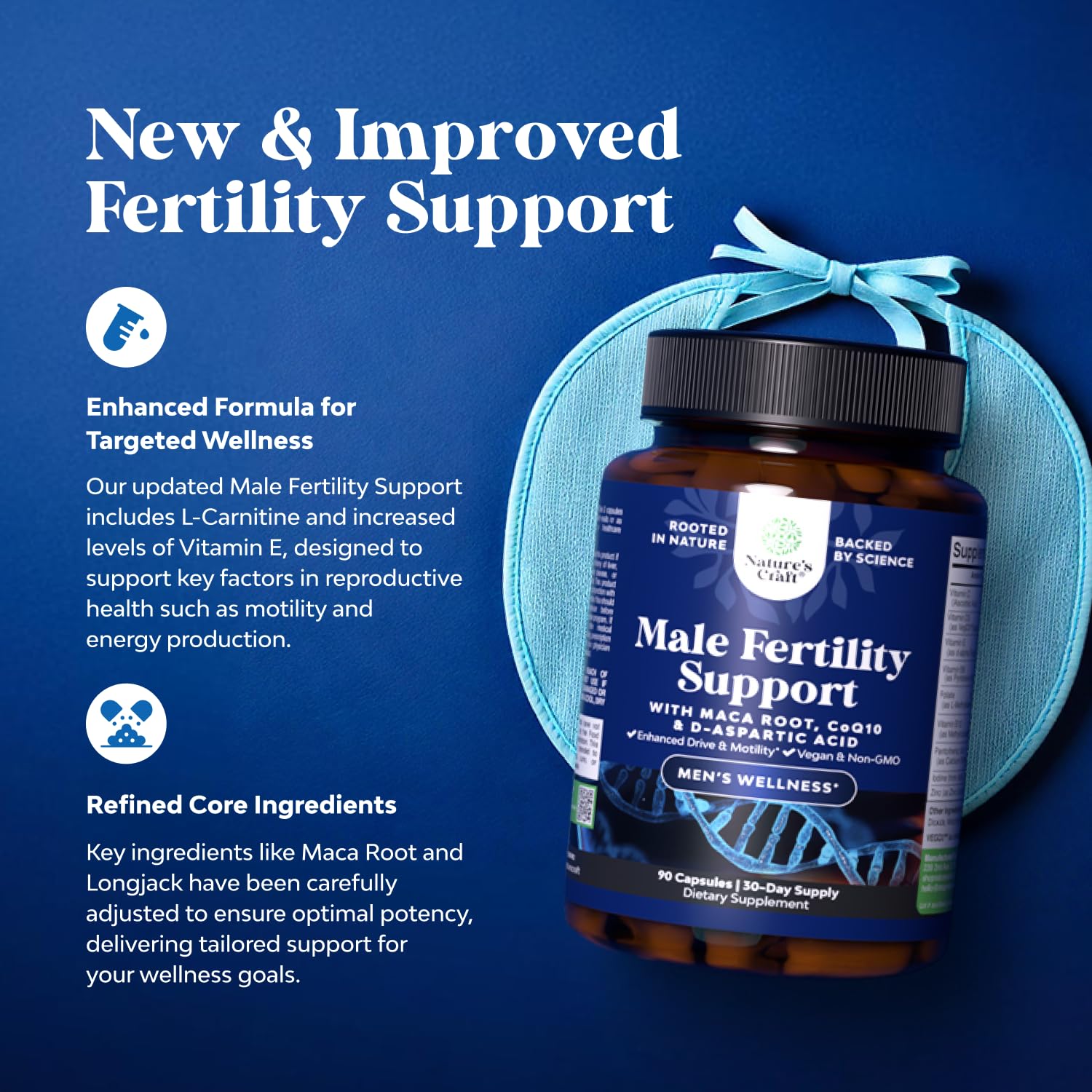 Foto 4 pulgar | Suplemento Pre Conception Natures Craft 90 Capsulas - Venta Internacional